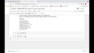 arange function Python