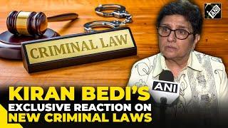 “It is like wholesale training…” Kiran Bedi reacts to implementation of BNS, BNSS & BSS