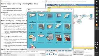 [CCNA S2] 6.4.3.4 Packet Tracer - Configuring a Floating Static Route