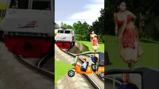 Funny cute bhabhe dance on auto vs angry auto driver & stop the train #shortsfeed#youtubeshorts