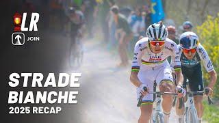 Pogacar Crashes Hard | Strade Bianche 2025 | Lanterne Rouge x JOIN Cycling