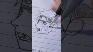 Drawing Naruto in my homework || Jmarron