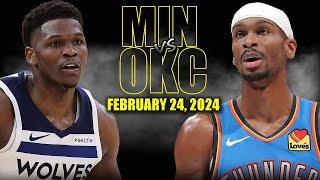 Oklahoma City Thunder vs Minnesota Timberwolves Thunder Full Game Highlights - February | NBA Season