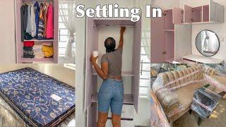 Living Alone | shopping new furnitures | small bedroom set up | days in my life