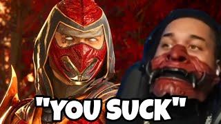 My SCORPION Made 6ARAKIN RAGE QUIT In MORTAL KOMBAT 1!