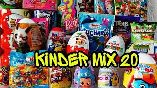 KINDER MIX 20.  1000 подписчиков  Мега Распаковка Сюрпризов