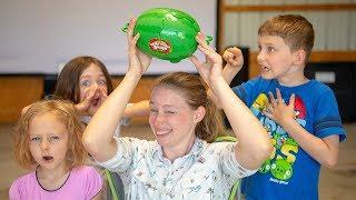 Watermelon Smash Game Challenge for Kids Surprise Toys Blind Bags & Eggs Kinder Playtime Toy Video