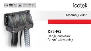 90° cable entry flange enclosure KEL-FG | Assembly | icotek