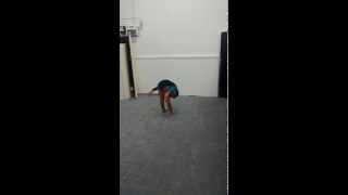 Ebony - straight legged backward roll