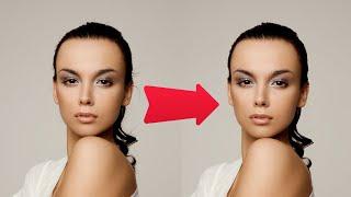 Как убрать выбившиеся волосы по контору в Photoshop.How to Remove Stray Flyaway Hairs in Photoshop