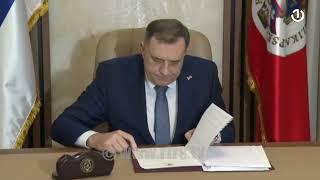 Dodik potpisao ukaze o proglašenju zakona o zabrani rada državnim institucijama u Republici Srpskoj