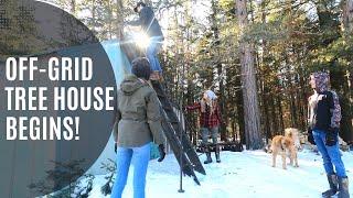 Starting our Off-Grid TREEHOUSE!