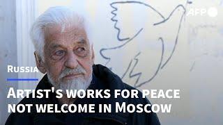 Russian village artist's peace works unwelcome in Moscow | AFP