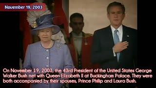 "The Star-Spangled Banner" | Every US President meet The Queen - From Reagan to Biden