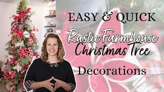 How to Decorate a Farmhouse Themed Christmas Tree