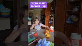 Mila makes a DIY Pressed Flower Jar