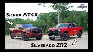 Silverado ZR2 vs Sierra AT4X - What's the difference?