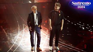 Sanremo 2024 - Alfa con Roberto Vecchioni canta "Sogna ragazzo sogna"