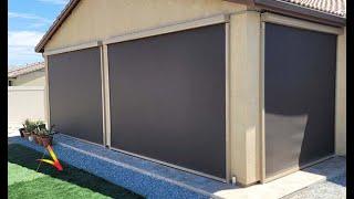 Seasonal Comfort: Apollo's Motorized Patio Shades in Menifee Home | All-Weather Protection