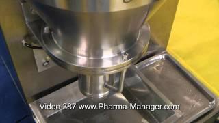 Granulator with received granules pelletization function. Video 387 www.Pharma-Manager.com