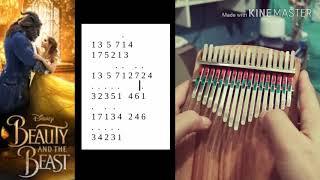 [Easy Kalimba Tutorial] Beauty and the Beast Cover