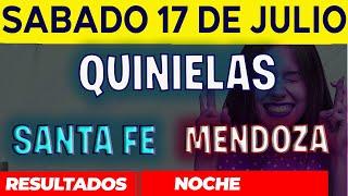 Resultados Quinielas Nocturna de Santa Fe y Mendoza, Sábado 17 de Julio