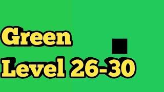 Green Level 26 27 28 29 30 Green Puzzle Game|Bart Bonte Game Walkthrough