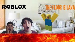 THE FLOOR IS LAVA IN ROBLOX!!! (Feat Albert) #roblox #competition #thefloorislava