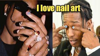 I love nail art. ASAP Expresses his love for Manicure