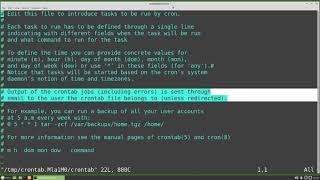 Linux Command Line (53) cron pt1