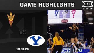 Arizona State vs. BYU Women's Volleyball Highlights (10.31.24) | 2024 Big 12 Volleyball