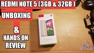 Xiaomi Redmi Note 5 Gold Colour Unboxing and Hands On Review In Hindi | Gold 32 Gb