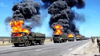 What a Day! Russian Tank Convoy is NAILED in AMBUSH by Ukrainian Guided Missile Launcher TOW from US