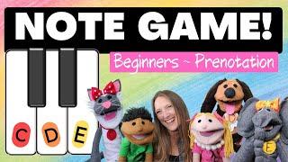 PIANO for Kids | Note GAME | PIANO KEYS | PRENOTATION | Find C, D and E | Music Education