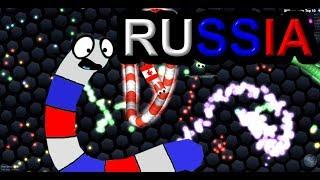 Slither.io The great Russia Funny and entertaining funny effect