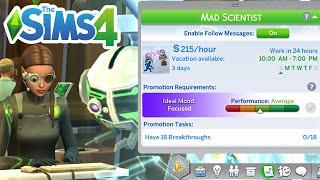 How To Get Promoted In The Scientist Career (Cheat) - The Sims 4