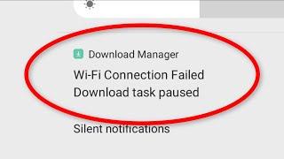 How To Fix WiFi Connection Failed - Download Task Paused - Download Manager - Realme Mobile