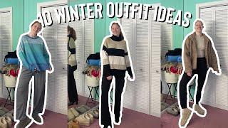 10 WINTER OUTFIT IDEAS | EASY BASIC OUTFITS