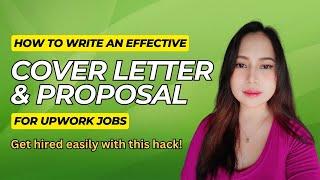 How to Write an Effective Cover Letter for Upwork | Tagalog | Stellar Freelancing Academy