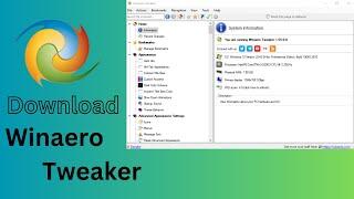 How to Download and Install Winaero Tweaker - Windows Customization Tool | 2024