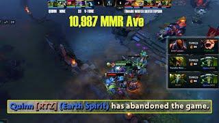 TOPSON made Quinn RAGE QUIT while owning 10,987 MMR pub game