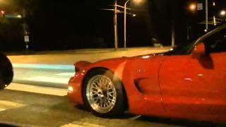 750whp Z06 vs. 500whp Talon TSi dig race