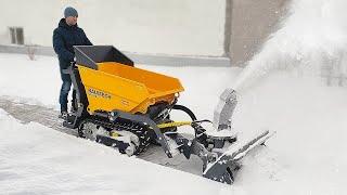 ️ BAUMECH mini-dumper | Winter hinged | Snow blower | Brush | Dump