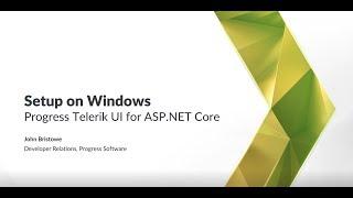 Getting Started with Telerik UI for ASP.NET Core on Windows