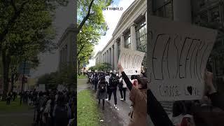 Harvard students protest Israel’s crimes in Gaza