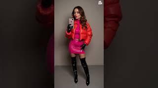 woman wear in latex 9 #shorts