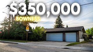 Tour this $350,000 - 4 bed + 3 Bath home just steps to Bowness Park in Calgary