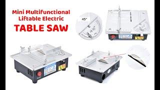 Mini Multifunctional Table Saw Electric Desktop Saws Liftable Saw Blade Bench Saw Household DIY Cutt