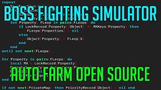 BOSS FIGHTING SIMULATOR | HACK/SCRIPT | AUTO FARM GUI