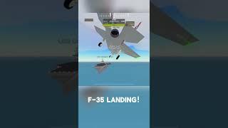 Fast and hard f35 landing #music #song #planes #landing #ptfsroblox #ptfsupdate #ptfs #roblox